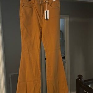 Judy Blue Mustard Marigold Flare Jeans
